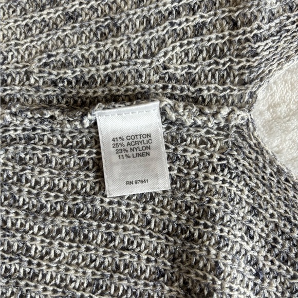 J. Jill Cardigan Knit Gray Sweater V- neck Open Front Size 2X( 20-22W) - Picture 8 of 8